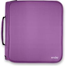 Encadernador com zíper Enday 3 Ring de 2 polegadas com capacidade para 880 folhas, roxo Encadernador com zíper Enday 3 Ring de 2 polegadas com capacidade para 880 folhas, roxo