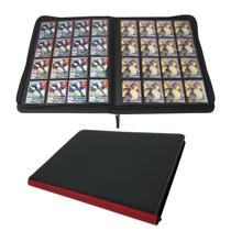 Encadernador de cartas colecionáveis, 16 bolsos ou mais de 1000 bolsos para TCG Black Encadernador de cartas colecionáveis, 16 bolsos ou mais de 1000 bolsos para TCG Black