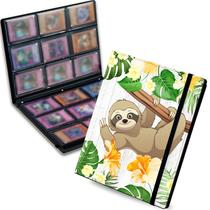 Encadernador de cartas colecionáveis Dikoer 900 bolsos com 25 páginas Leaf Sloth