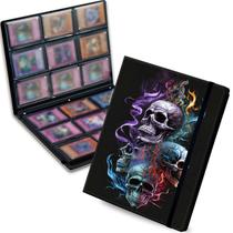 Encadernador de cartas colecionáveis Dikoer Skull Pattern 720 bolsos