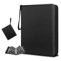 Encadernador de cartas colecionáveis HYMENEX 990, bolsos com mangas pretas