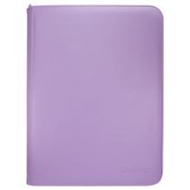 Encadernador de cartas colecionáveis Ultra PRO Vivid de 9 bolsos com zíper roxo Encadernador de cartas colecionáveis Ultra PRO Vivid de 9 bolsos com zíper roxo