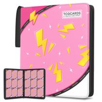 Encadernador de cartas colecionáveis Yifan 900, bolsos com 50 mangas, rosa Encadernador de cartas colecionáveis Yifan 900, bolsos com 50 mangas, rosa