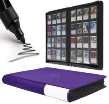 Encadernador de cartões D DACKIT modelo C 16 Pocket 1600 Cards Purple Encadernador de cartões D DACKIT modelo C 16 Pocket 1600 Cards Purple