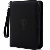 Encadernador de cartões Fabmaker Premium com 4 bolsos com zíper para 320 cartões