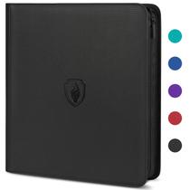 Encadernador de cartões Fabmaker Premium Zip 12 Pocket 912 Cards Black