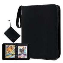 Encadernador de cartões iofeiwak Jumbo 5,9"x8,1" em couro PU 80 cartões Encadernador de cartões iofeiwak Jumbo 5,9"x8,1" em couro PU 80 cartões