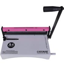 Encadernadora para Espiral Manual A4 Espiramatic Cassmar 10fls (Rosa)