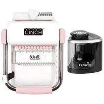 Encadernadora The Cinch Furo Quadrado + Apontador Elétrico Preto