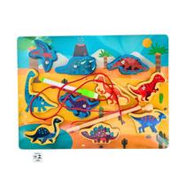 Encaixe 3x1 Pescaria Alinhavo Quadro Branco MDF Dinossauro Toymix Brinquedo Recreativo Pedagogico Encaixe 3x1 Pescaria Alinhavo Quadro Branco MDF Dinossauro Toymix Brinquedo Recreativo Pedagogico