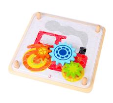 Encaixe as Marchas, da Classic World - Brinquedo Educativo de Madeira com Engrenagens e Desafios em Cartões - Cód. 3585 Encaixe as Marchas, da Classic World - Brinquedo Educativo de Madeira com Engrenagens e Desafios em Cartões - Cód. 3585
