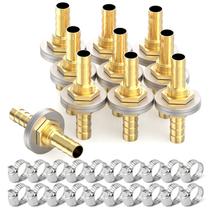 Encaixe de anteparo de mangueira Barb Thru-Bulk GASHER 1/2 a 1/2 com braçadeira