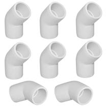 Encaixe de cotovelo de PVC ANPTGHT 45 graus 1-1/4 polegadas de 2 vias (pacote com 8)
