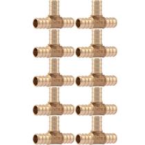 Encaixe de encanamento de latão Crimp Tee SharkBite, tubo PEX de 1/2"