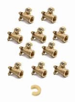 Encaixe de latão EFIELD 1/2 Push Fit X 1/2 Female NPT, pacote com 10