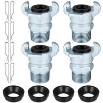Encaixe de mangueira de ar Therwen 4 conjuntos de ferro Chicago NPT de 2,54 cm