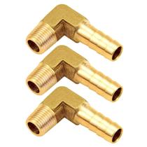 Encaixe de mangueira Joywayus Cotovelo de 90 graus 3/8 Barb x 1/2 NPT Macho Encaixe de mangueira Joywayus Cotovelo de 90 graus 3/8 Barb x 1/2 NPT Macho