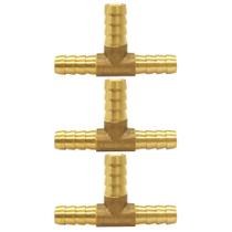 Encaixe de mangueira Uenede Brass União redutora de 3 vias 8,5-10-8,5 mm