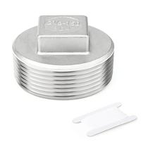 Encaixe de plugue de tubo de rosca quadrada externa 2-1/2 NPT macho Encaixe de plugue de tubo de rosca quadrada externa 2-1/2 NPT macho