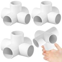 Encaixe de PVC EPHECH, cotovelo de 5 vias de 1-1/2" para móveis de PVC x4