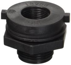 Encaixe de tanque Greenleaf TF34P-E Poly 0,75 polegadas preto
