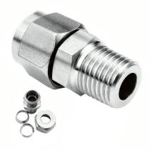 Encaixe de tubo de compressão Beduan 304 em aço inoxidável 1/4 Encaixe de tubo de compressão Beduan 304 em aço inoxidável 1/4