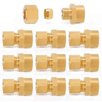 Encaixe de tubo de compressão ChillWaves Brass 1/8 OD x 1/8 NPT
