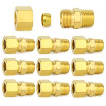 Encaixe de tubo de compressão ChillWaves Brass 3/16 OD x 1/8 NPT
