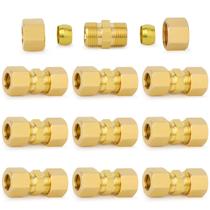 Encaixe de tubo de compressão ChillWaves Brass 5/16 OD x 5/16 OD
