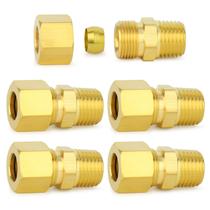 Encaixe de tubo de compressão ChillWaves Brass 5/8 OD x 1/2 NPT