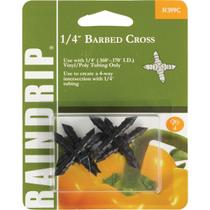 Encaixe de tubo de mangueira Raindrip Barbed Cross 0,25"