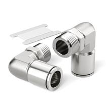 Encaixe de tubo TAILONZ PNEUMATIC Male Elbow 304 em aço inoxidável