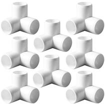 Encaixe de tubulação ANPTGHT 1-1/2 Tee PVC 3 Way Elbow (pacote com 8)
