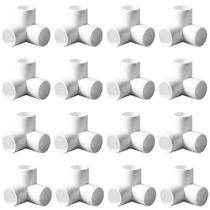 Encaixe de tubulação ANPTGHT 1/2 Tee PVC, conector de cotovelo de 3 vias (16)