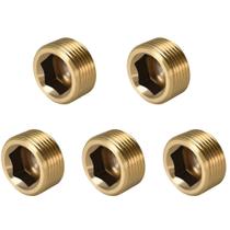 Encaixe de tubulação ANPTGHT 3/4 NPT em latão com hexagonal interno