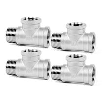 Encaixe de tubulação ChillWaves 304 em aço inoxidável 1/4 NPT (pacote com 4)