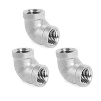 Encaixe de tubulação ChillWaves 304 em aço inoxidável 90 Elbow 3/4 NPT