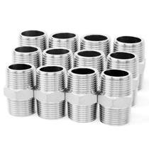 Encaixe de tubulação ChillWaves 304 em aço inoxidável Hex Nipple 1/4 NPT