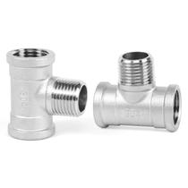 Encaixe de tubulação ChillWaves 304 em aço inoxidável Tee 1/2 NPT (pacote com 2)