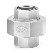 Encaixe de tubulação ChillWaves 304 Stainless Steel Union 3/4 NPT