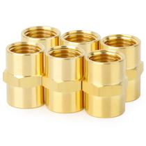 Encaixe de tubulação ChillWaves Brass Hex Coupling 3/8 NPT Fêmea x 3/8 NPT Fêmea