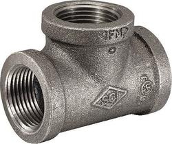 Encaixe de tubulação de 2,5 polegadas Black Iron Tee STZ Industries