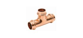 Encaixe de tubulação de cobre Tee B & K 3/4x1/2x1/2 Encaixe de tubulação de cobre Tee B & K 3/4x1/2x1/2