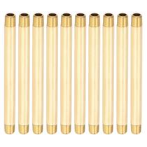 Encaixe de tubulação de latão com bico longo PATIKIL 1/4 x 1/4 NPT Macho