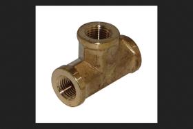 Encaixe de tubulação de mangueira FPT de latão Tee JMF 3/8"