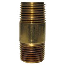 Encaixe de tubulação de mangueira HOMEPLUS+ 1/4" MPT Brass Nipple 15cm