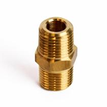 Encaixe de tubulação de mangueira HOMEPLUS+ Hex Nipple 1/8"x1/8" MPT Encaixe de tubulação de mangueira HOMEPLUS+ Hex Nipple 1/8"x1/8" MPT