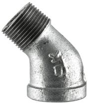 Encaixe de tubulação de mangueira LDR Industries 311 SE45-38 galvanizado 3/8" Encaixe de tubulação de mangueira LDR Industries 311 SE45-38 galvanizado 3/8"