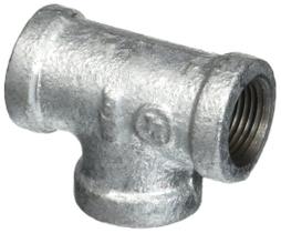 Encaixe de tubulação de mangueira LDR Industries LDR 311 T-38 Tee 3/8" galvanizado Encaixe de tubulação de mangueira LDR Industries LDR 311 T-38 Tee 3/8" galvanizado