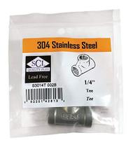 Encaixe de tubulação de mangueira Smith Cooper SS Tee 1/4" F